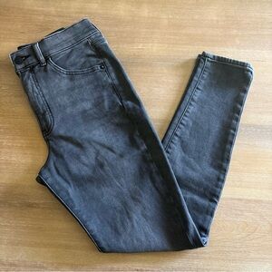 Express Skinny Hi-Rise Charcoal Gray Jeans, Size 6R